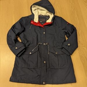 Women's Navy Hooded Jacket